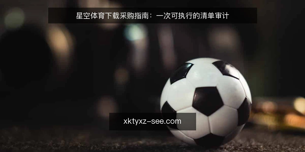 星空体育下载采购指南:一次可执行的清单审计 — 为什么现在做一次采购审计 配图